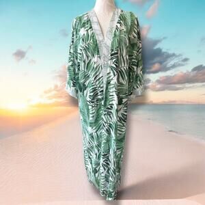 Rip Curl Palm Reader Kimono Beach Cover-Up EUC